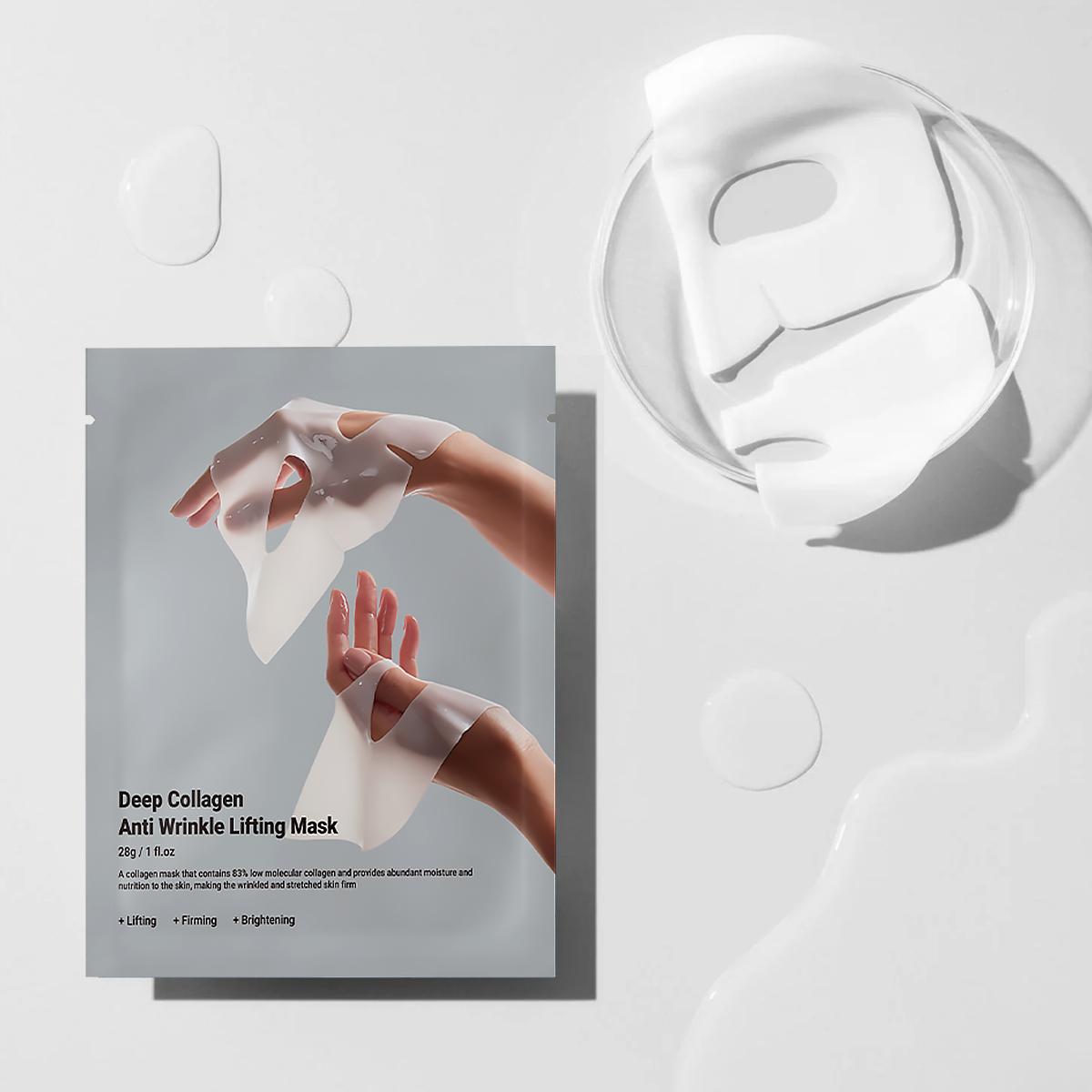 collagen gel mask for radiant skin